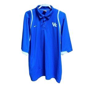 Nike Royal Blue UK Fit Dry Polo Short Sleeve Shirt Size XXL